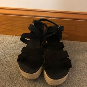 Black Platform Sandals